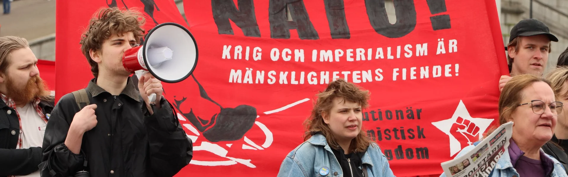 Nej till Nato demo i Stockholm