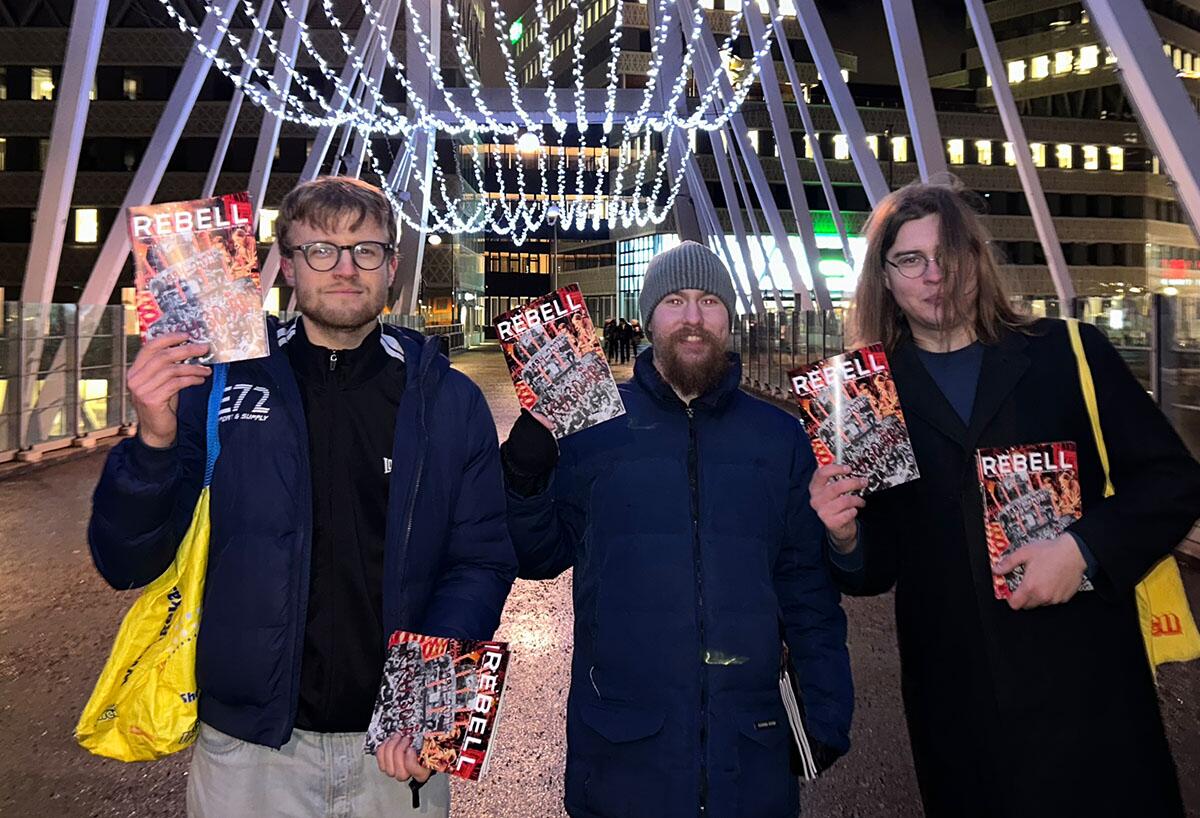 Försäljning av Rebell i Stockholm.