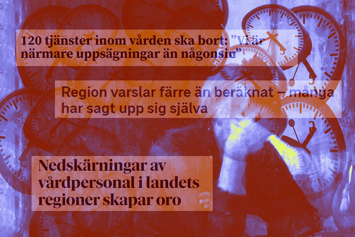 Collage om vårdkrisen