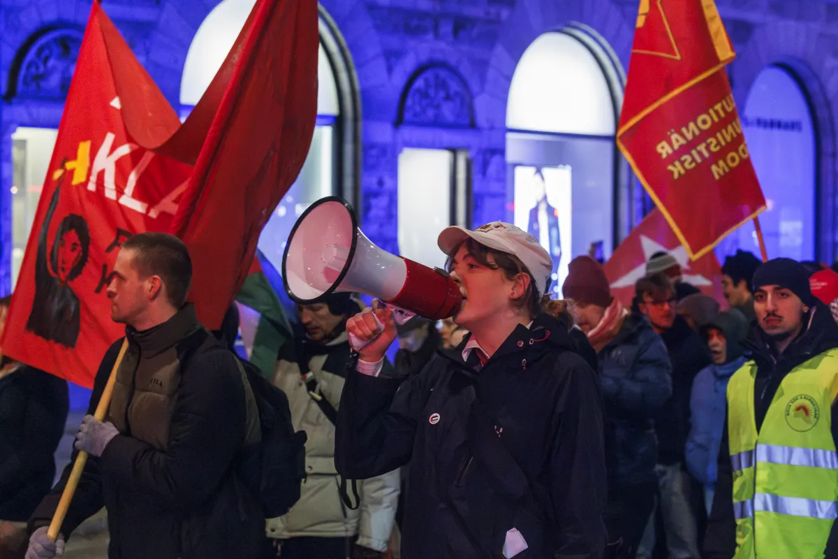 8 mars demonstration i Stockholm.