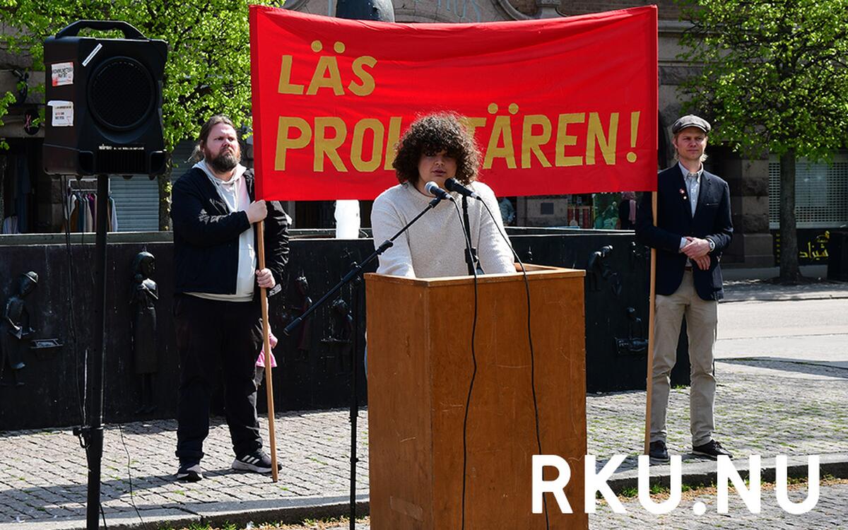 RKU talare i Helsingborg vid Röd front 2025